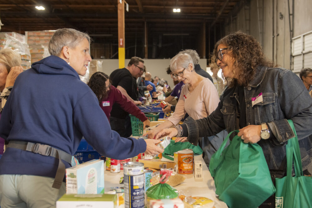 Volunteers at the Food Sort
