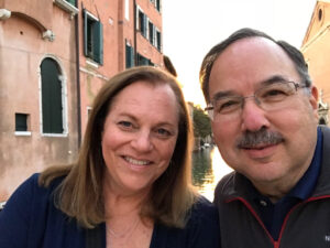 Tina and Michael in Venice, Italy, in 2018.